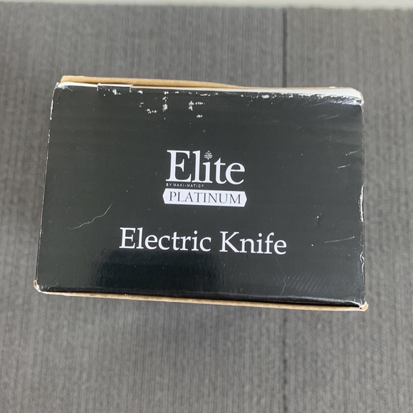 Elite by Maxi-Matic Platinum Electric Knife Serrated Stainless Steel Blades New - Picture 6 of 8